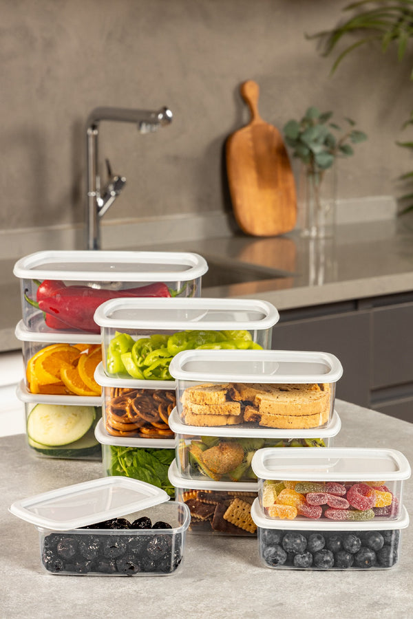 Rectangular Food Storage Container Set – 12Pieces - Karrari