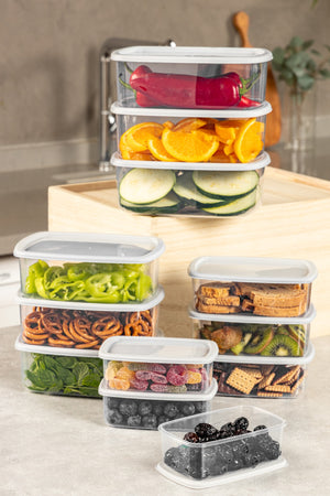 Rectangular Food Storage Container Set – 12Pieces - Karrari