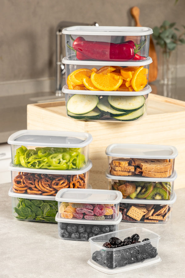 Rectangular Food Storage Container Set – 12Pieces - Karrari