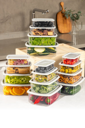16-Piece Transparent Kitchen Storage Set - Karrari