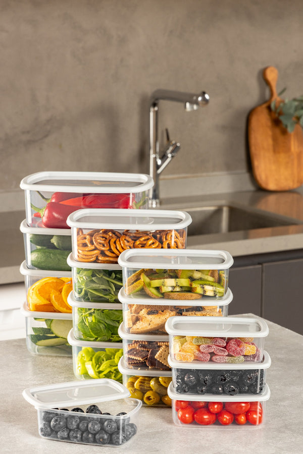16-Piece Transparent Kitchen Storage Set - Karrari