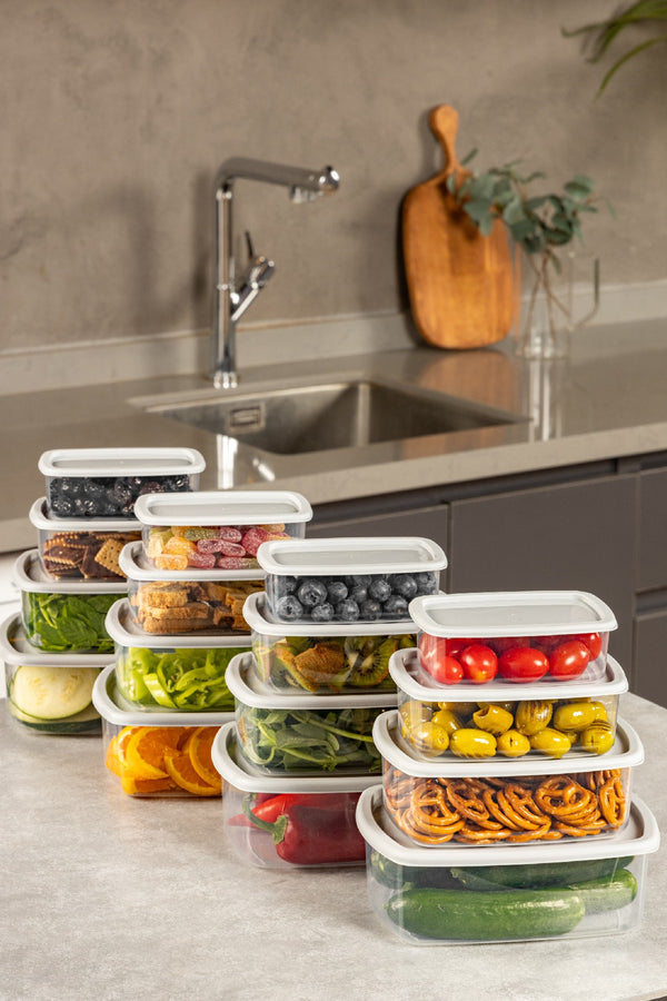 16-Piece Transparent Kitchen Storage Set - Karrari