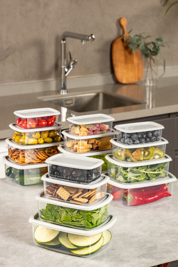 16-Piece Transparent Kitchen Storage Set - Karrari