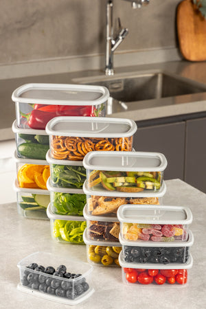16-Piece Transparent Kitchen Storage Set - Karrari