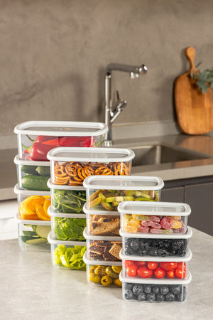 16-Piece Transparent Kitchen Storage Set - Karrari
