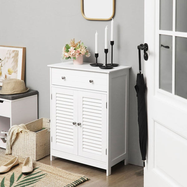 Scandinavian Cabinet - Drawer & Slat Doors - Karrari