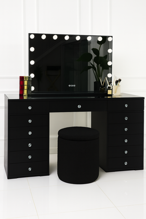Vanity Table - LED Mirror, Bluetooth Speakers & Storage Drawers - Karrari