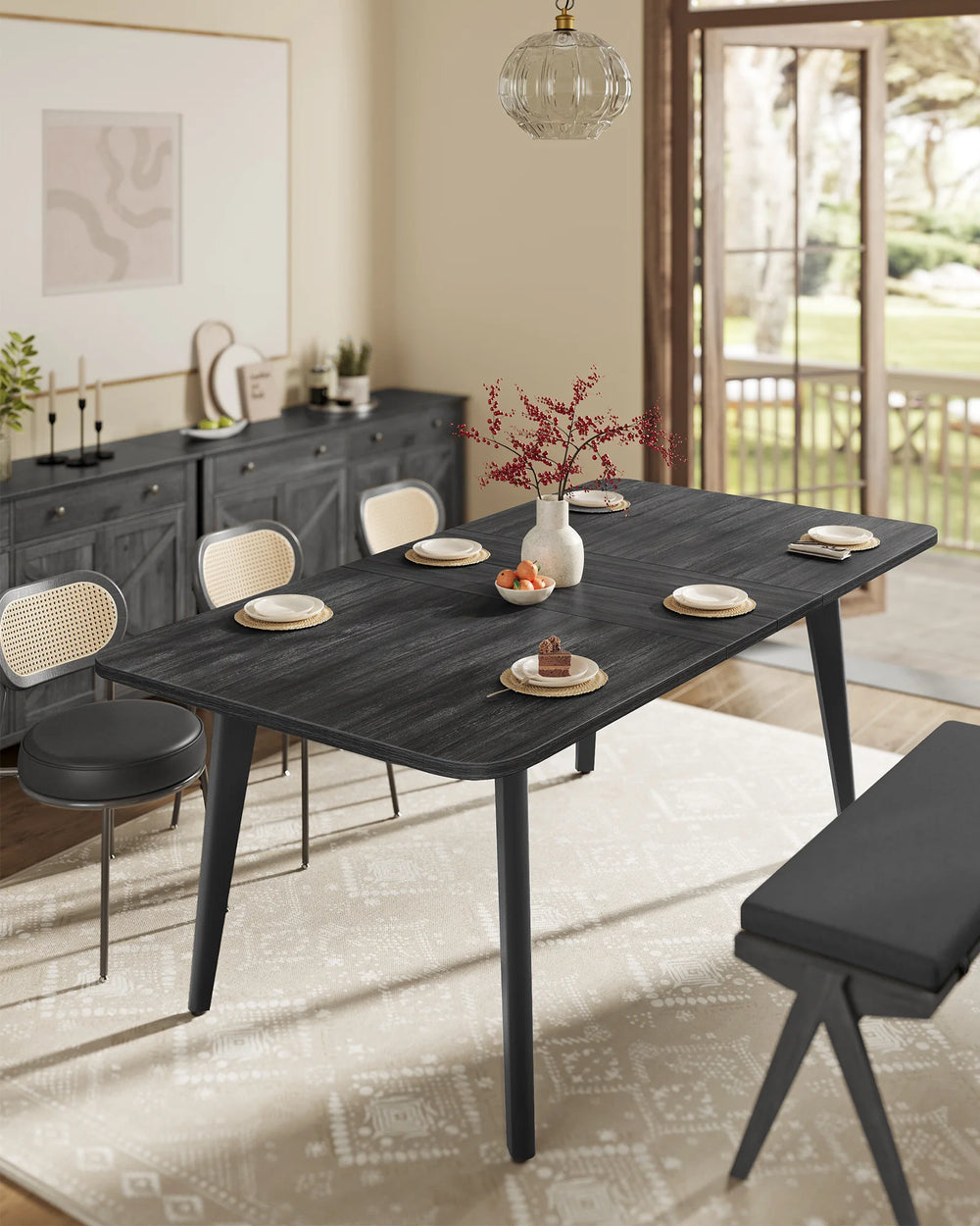 Extendable Dining Table – Heat & Scratch Resistant