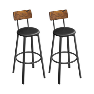 Set of 2 PU Bar Stools - Karrari