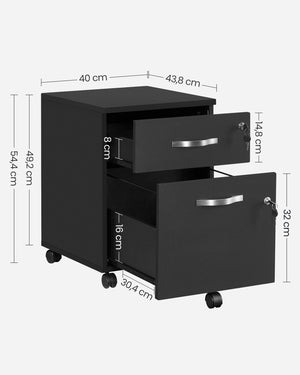 2-Drawer Filing Cabinet - Karrari