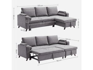Convertible Sofa Bed with Storage - Karrari