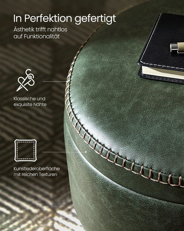 Mid-Century Modern Storage Ottoman Stool - Karrari