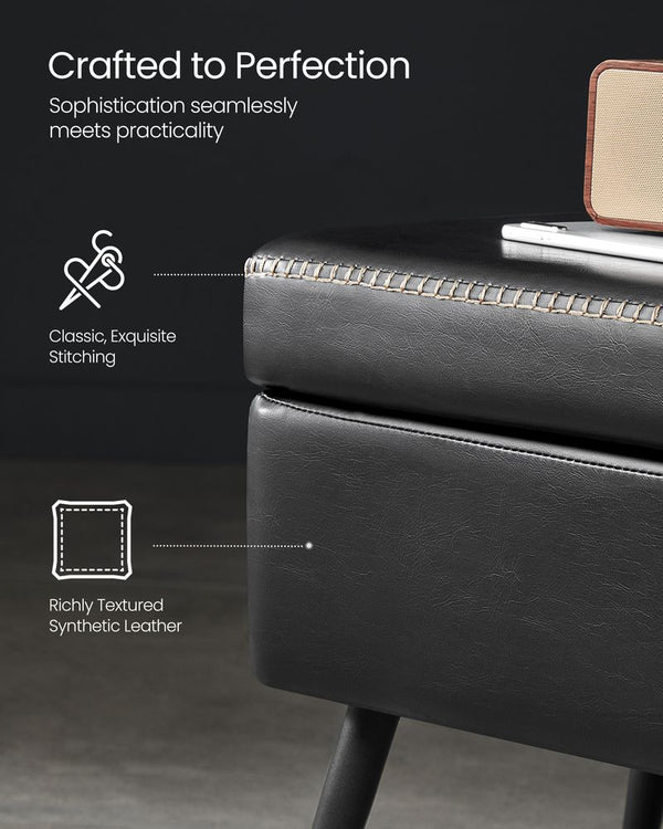 Mid-Century Modern Storage Ottoman Bench - Karrari