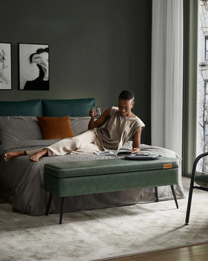 Mid-Century Modern Storage Ottoman Bench - Karrari