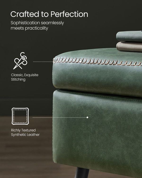 Mid-Century Modern Storage Ottoman Bench - Karrari