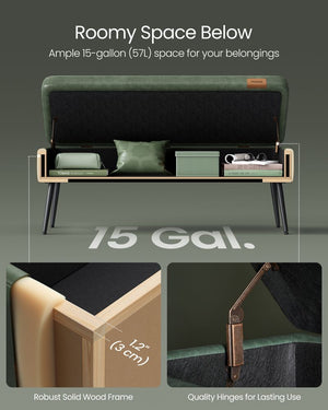 Mid-Century Modern Storage Ottoman Bench - Karrari