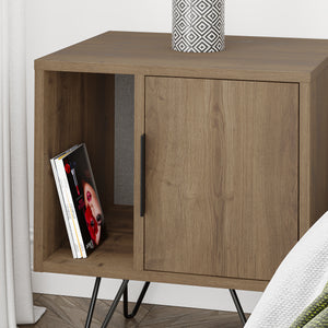 GLYNN Nightstand – Wooden Side Table - Karrari