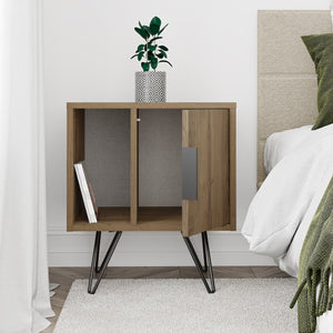 GLYNN Nightstand – Wooden Side Table - Karrari