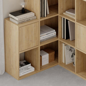 PALEO Corner Bookcase - Space-Saving Storage Shelf - Karrari