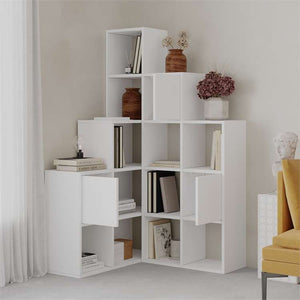 PALEO Corner Bookcase - Space-Saving Storage Shelf - Karrari