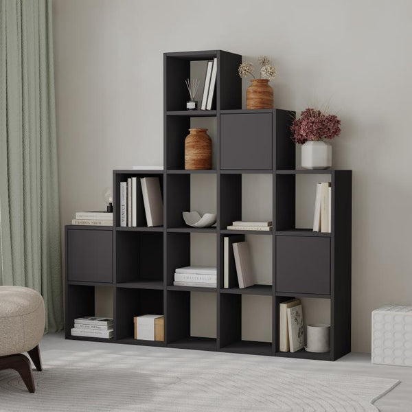 PALEO Corner Bookcase - Space-Saving Storage Shelf - Karrari