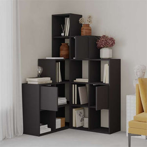PALEO Corner Bookcase - Space-Saving Storage Shelf - Karrari