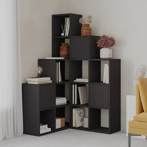 PALEO Corner Bookcase - Space-Saving Storage Shelf - Karrari