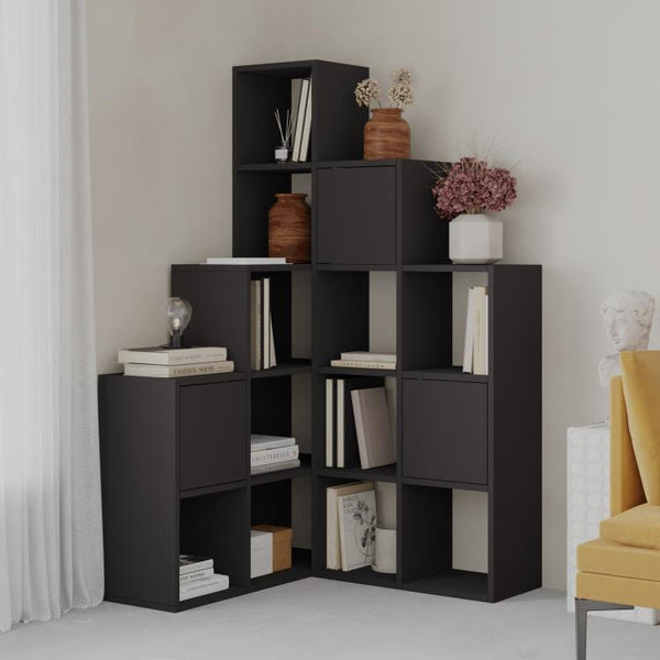 PALEO Corner Bookcase - Space-Saving Storage Shelf - Karrari