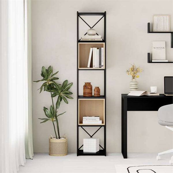 Vale 5-Tier Narrow Bookcase - Karrari