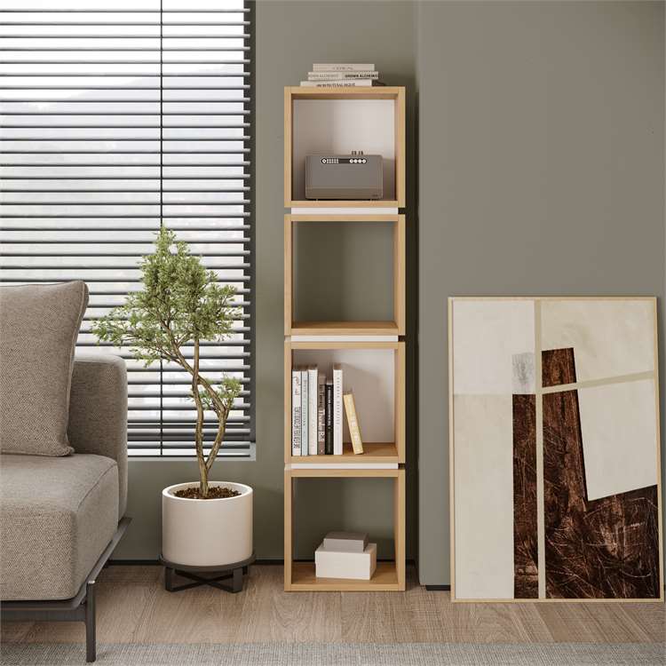 Modular 4-Cube Storage Shelf - Karrari