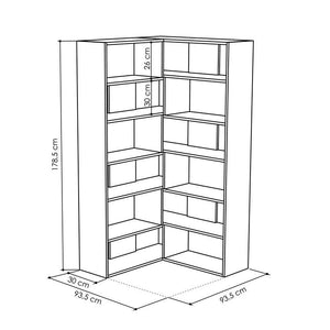 Molly Corner Bookcase - Karrari