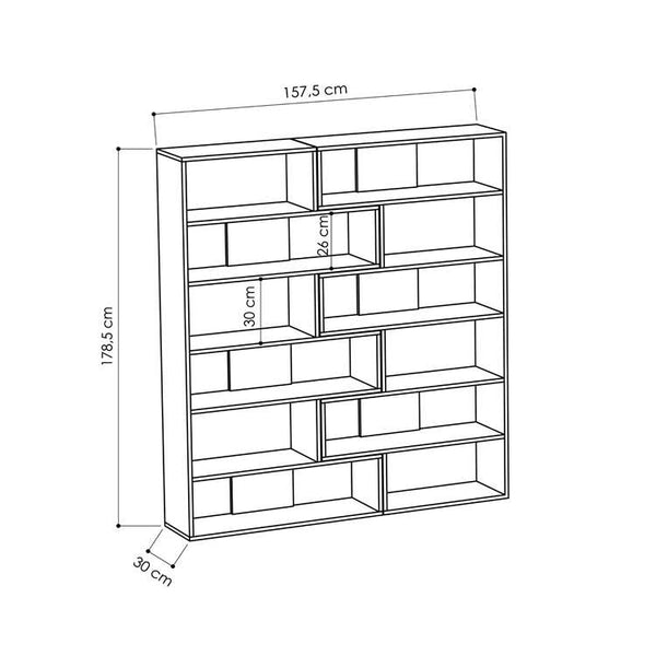 Molly Corner Bookcase - Karrari