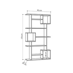 Contemporary Geometric Bookshelf - Karrari