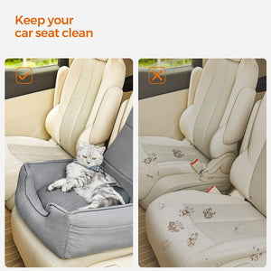 Dog Car Seat & Booster Bed (Removable, Small–Medium Dogs & Cats) - Karrari