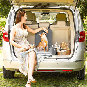 Dog Car Seat & Booster Bed (Removable, Small–Medium Dogs & Cats) - Karrari