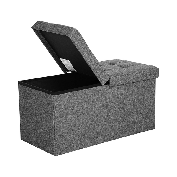 Foldable Storage Bench – Linen Style - Karrari