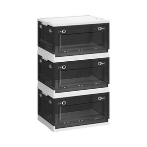 Foldable Plastic Storage Box with Lid & 5 Doors - Karrari