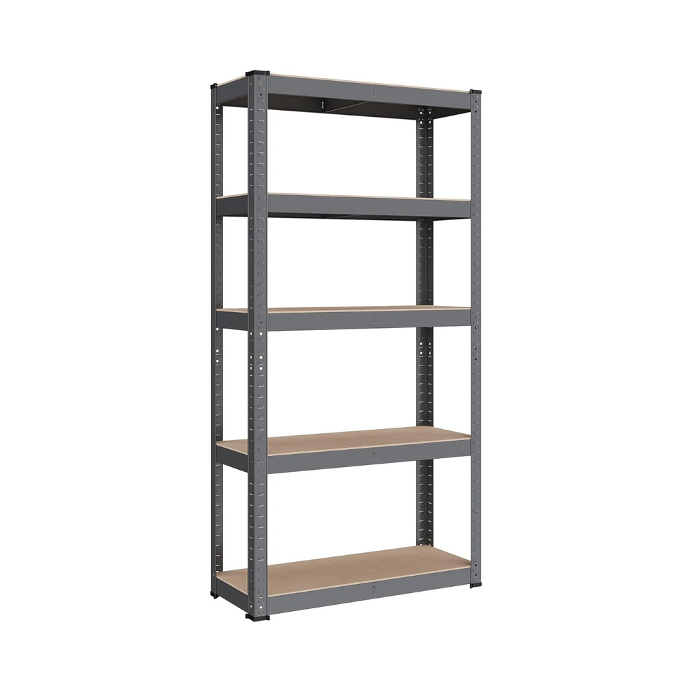 Heavy-Duty Storage Shelf - 5 Adjustable Steel Shelves (30x75x150cm) - Karrari