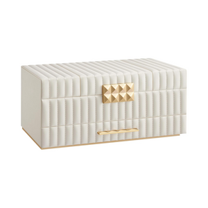 Jewellery Box with Drawer, Mirror & PU Finish - Karrari