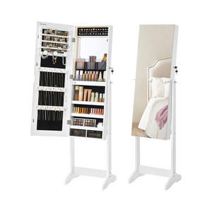 Full-Length LED Mirror Jewellery Cabinet Armoire - Karrari