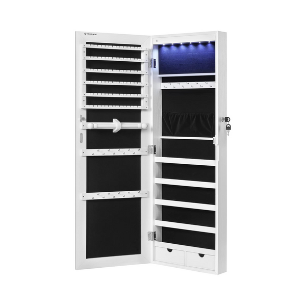 LED Jewellery Cabinet – Wall Mounted or Over-the-Door - Karrari