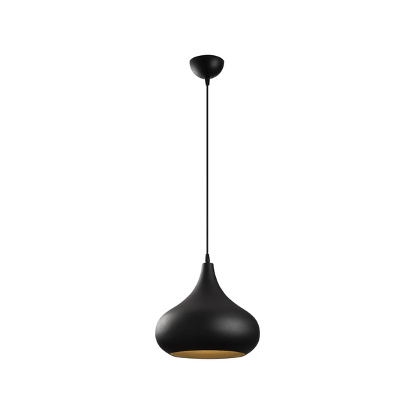 Teardrop Pendant Light – Matte Black Finish - Karrari