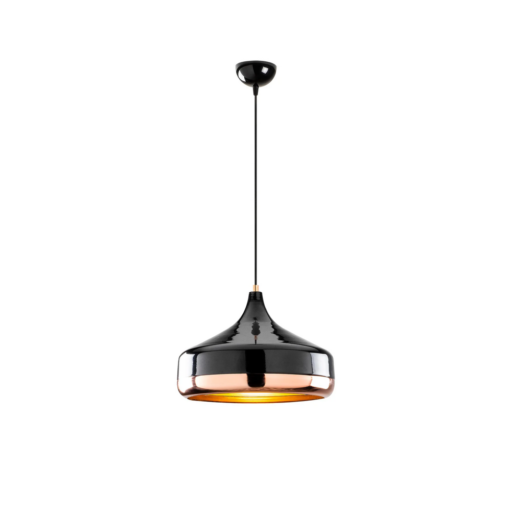 Modern Black & Copper Pendant Light - Karrari
