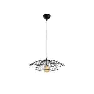 Lotus Bloom Black Wire Pendant Lamp - Karrari
