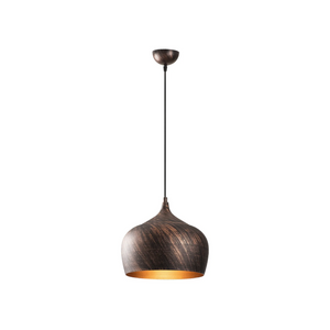 Rustic Copper Pendant Light – Teardrop Dome Hanging - Karrari