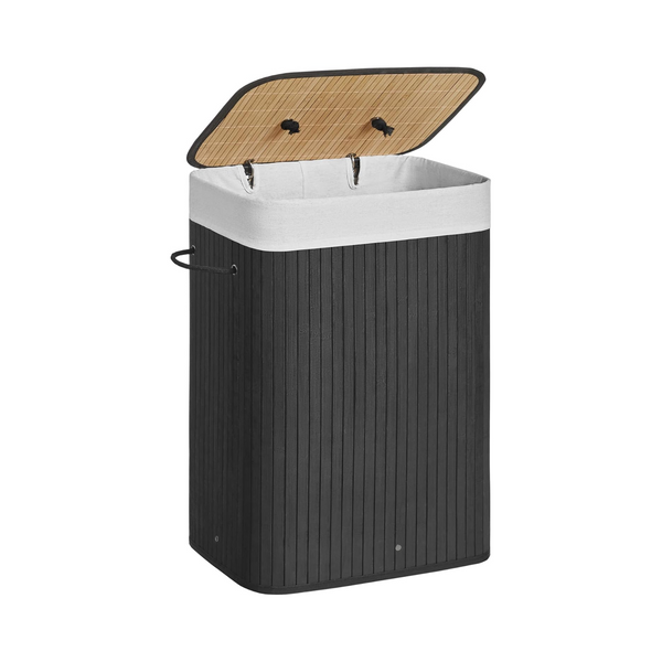 Foldable Bamboo Laundry Hamper (72L) - Karrari