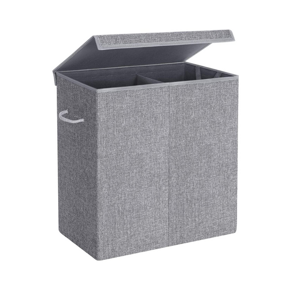Laundry Basket 142L - 2 Compartments & Magnetic Lid - Karrari