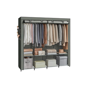 Portable Fabric Wardrobe - Shelves & Side Pockets - Karrari