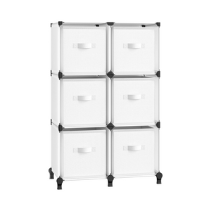 Customizable 6-Cube Fabric Storage Shelves - Karrari