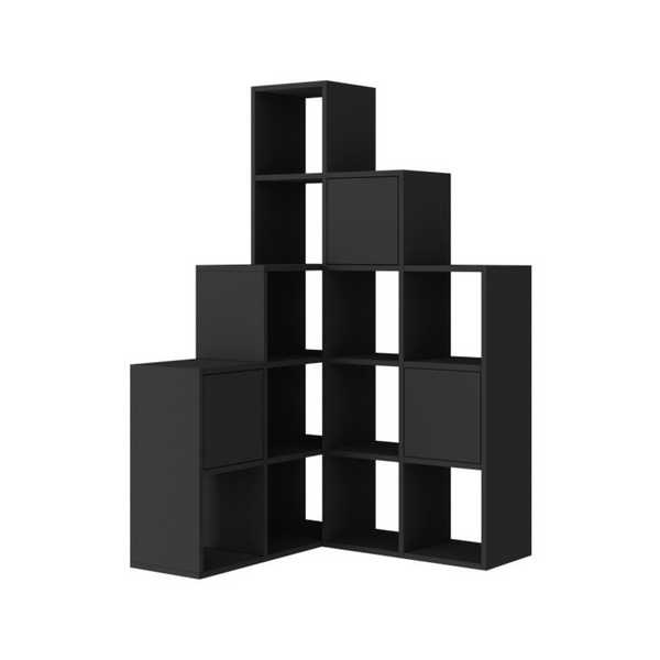 PALEO Corner Bookcase - Space-Saving Storage Shelf - Karrari